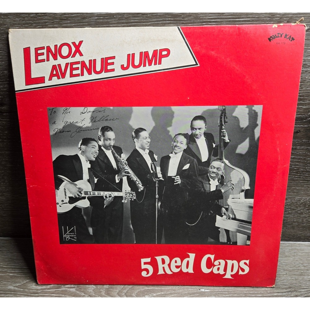 Vintage 5 Red Caps Lenox Avenue Jump 1983 Krazy Kat KK779 UK Vinyl LP R&B As Is